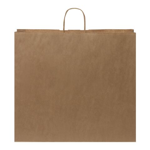 Kraft 90-100 g/m2 paper bag with twisted handles - XX large Kraft brown | not available | No Branding | not available | not available