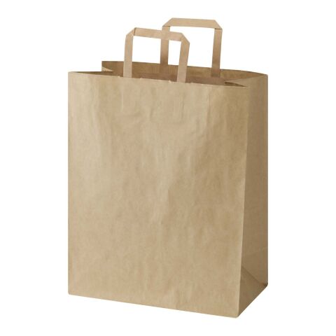 Kraft 80-90 g/m2 paper bag with flat handles - 32 x 17 x 39 cm Kraft brown | No Branding | not available | not available