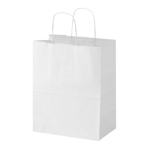 Kraft 80-90 g/m2 paper bag with twisted handles - 25 x 15 x 32 cm White | No Branding | not available | not available