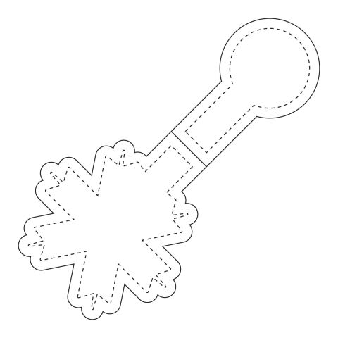 RFX™ snowflake reflective PVC magnet White | No Branding | not available | not available