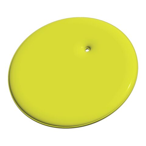 RFX™ round reflective PVC hanger Neon yellow | No Branding | not available | not available