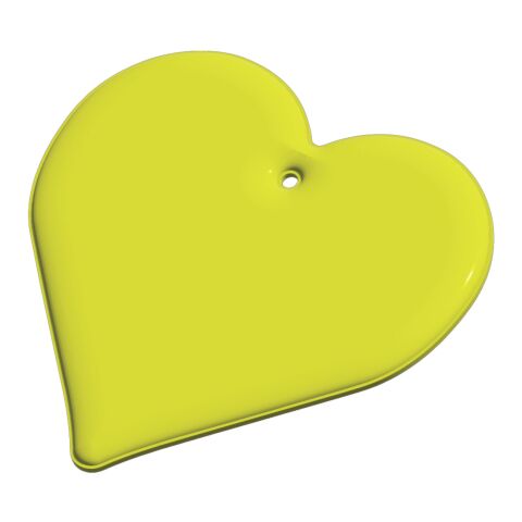 RFX™ heart reflective PVC hanger Neon yellow | Not applicable | No Branding | not available | not available