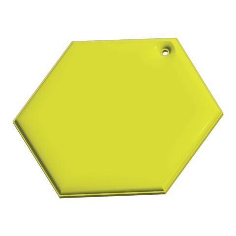 RFX™ hexagon reflective PVC hanger Neon yellow | No Branding | not available | not available