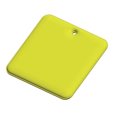 RFX™ square reflective PVC hanger Neon yellow | not available | No Branding | not available | not available