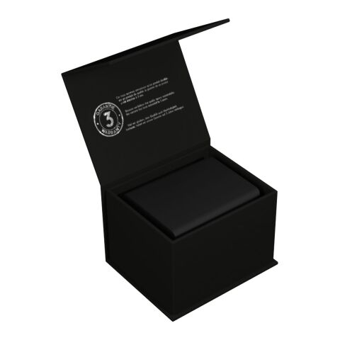 SCX.design O11 antibacterial light-up logo pencil holder with dual USB output Solid black | No Branding | not available | not available