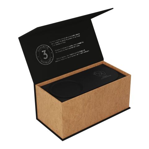 SCX.design W17 10W light-up logo wireless charging pad with pen holder Wood-Solid black | No Branding | not available | not available