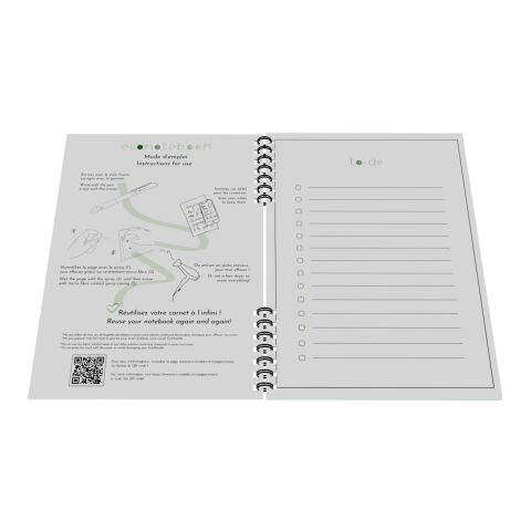 EcoNotebook NA5 with standard cover White | No Branding | not available | not available