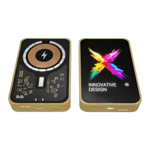 SCX.design P26 15W 5000 mAh wooden MagSafe power bank Brown | No Branding | not available | not available
