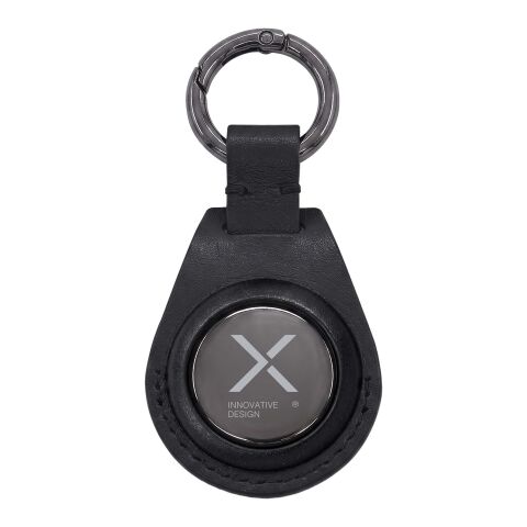 SCX.design A12 round smart tag with keychain Solid black
