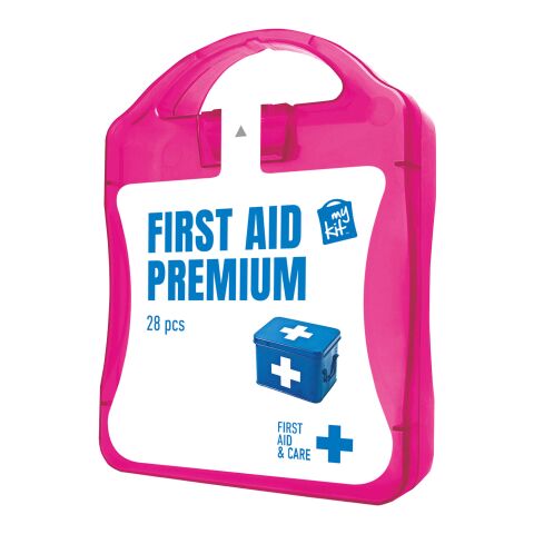 MyKit first aid premium kit Magenta | Digital Sticker | front | 90 mm x 127 mm