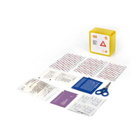 MyKit First Aid car tin kit Yellow | No Branding