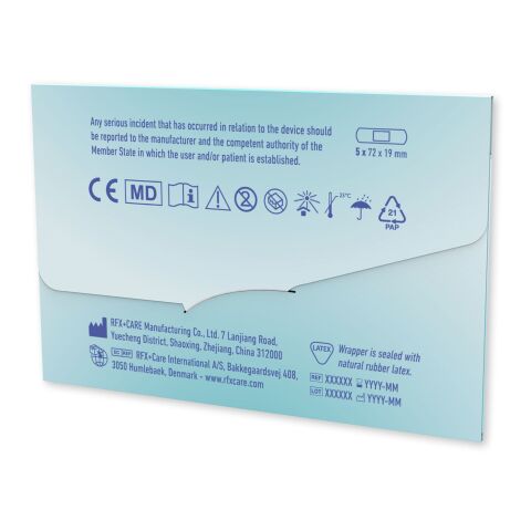 5-pieces plasters with full colour printed paper envelope White | universal | No Branding | not available | not available