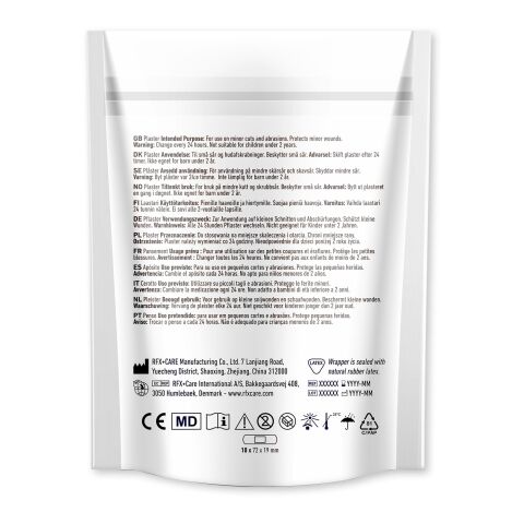 10-pieces customisable plasters with full colour printed paper pouch White | No Branding | not available | not available