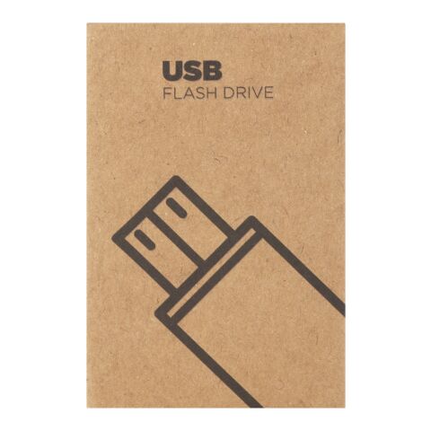 Round degradable USB Kraft brown | No Branding | not available | not available | 1 GB