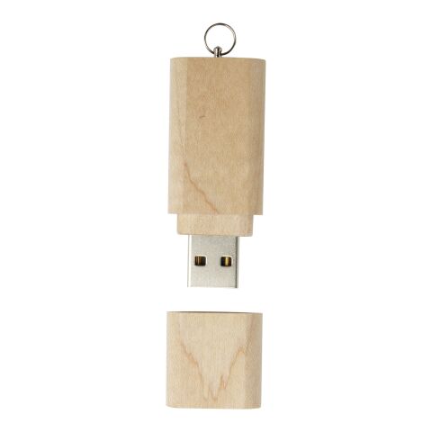 Wooden USB 2.0 with keyring Light brown | No Branding | not available | not available | 2 GB