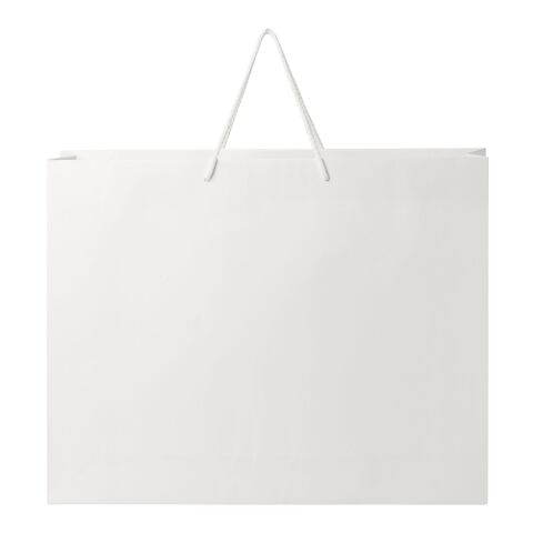 Handmade 170 g/m2 integra paper bag with plastic handles - XX large white | No Branding | not available | not available