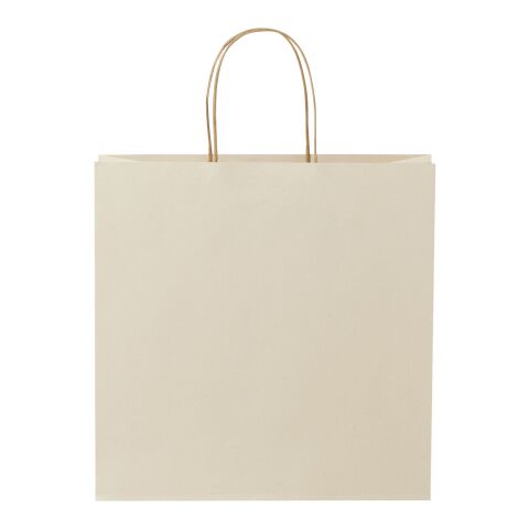 Agricultural waste 150 g/m2 paper bag with twisted handles - X large Ivory white | Not applicable | No Branding | not available | not available