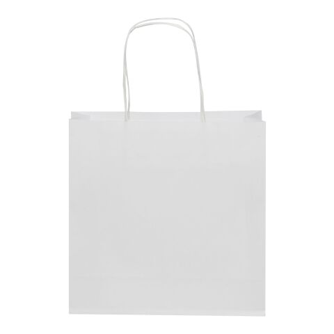 Kraft 120 g/m2 paper bag with twisted handles - small white | No Branding | not available | not available