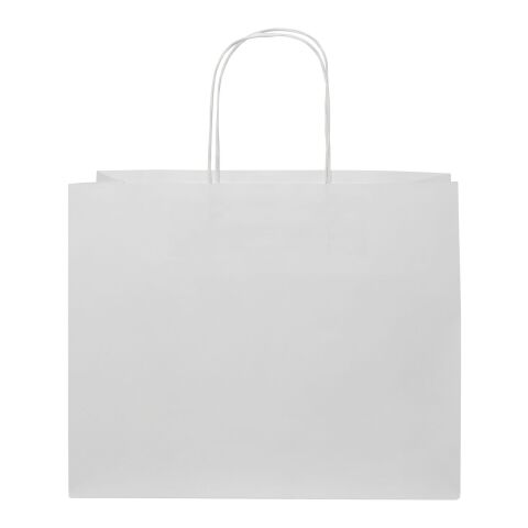 Kraft 120 g/m2 paper bag with twisted handles - large White | Not applicable | No Branding | not available | not available