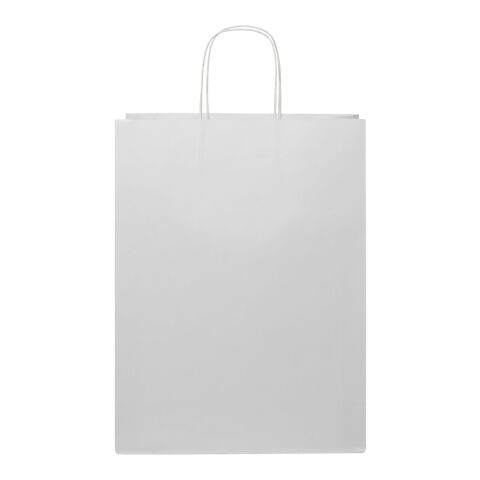 Kraft 120 g/m2 paper bag with twisted handles - XX large white | No Branding | not available | not available