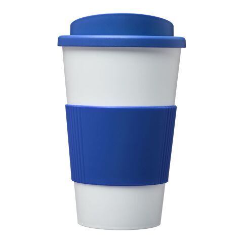 Americano® 350 ml insulated tumbler with grip White-Mid blue | not available | No Branding | not available | not available
