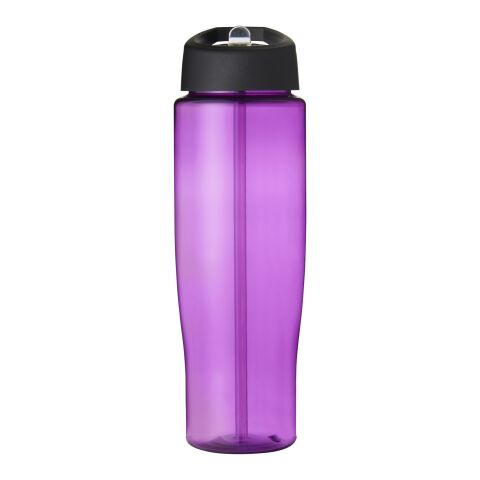 H2O Active® Tempo 700 ml spout lid sport bottle Purple-Solid black | not available | No Branding | not available | not available