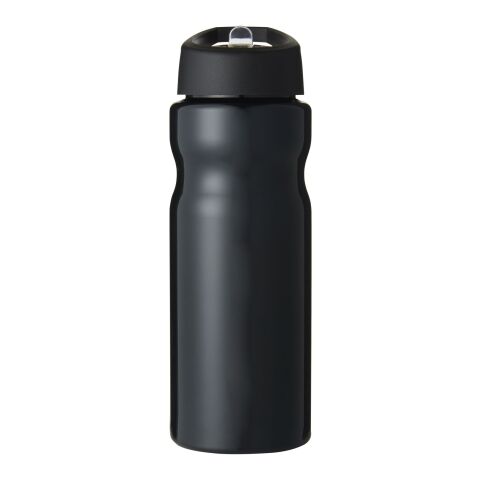 H2O Active® Base 650 ml spout lid sport bottle Solid black | No Branding | not available | not available