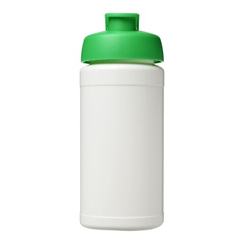 Baseline Plus 500 ml flip lid sport bottle White-Green | not available | No Branding | not available | not available