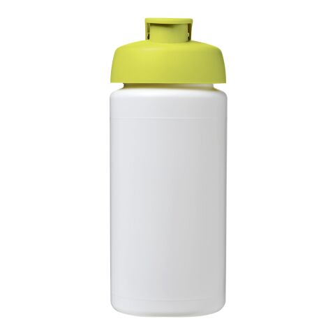 Baseline Plus grip 500 ml flip lid sport bottle White-Lime | No Branding | not available | not available