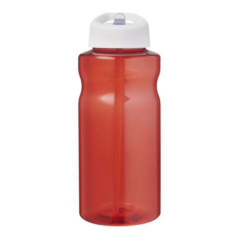 H2O Active® Eco Big Base 1 litre spout lid sport bottle Red-White | No Branding | not available | not available
