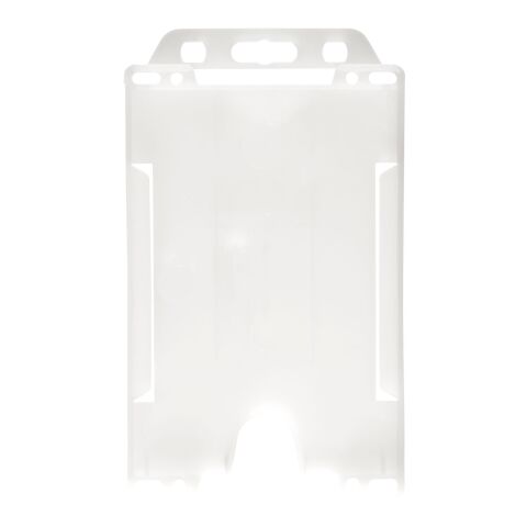 Pierre recycled plastic card holder Frosted white | No Branding | not available | not available