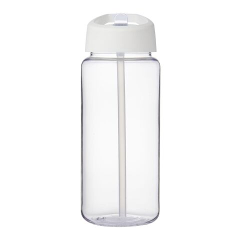 H2O Active® Octave Tritan™ 600 ml spout lid sport bottle White-Transparent clear | No Branding | not available | not available