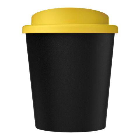 Americano® Espresso Eco 250 ml recycled tumbler Solid black-Yellow | not available | No Branding | not available | not available