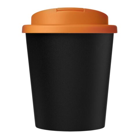 Americano® Espresso Eco 250 ml recycled tumbler with spill-proof lid Solid black-Orange | No Branding | not available | not available