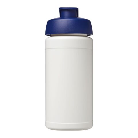 Baseline 500 ml recycled sport bottle with flip lid Transparent-Blue | No Branding | not available | not available
