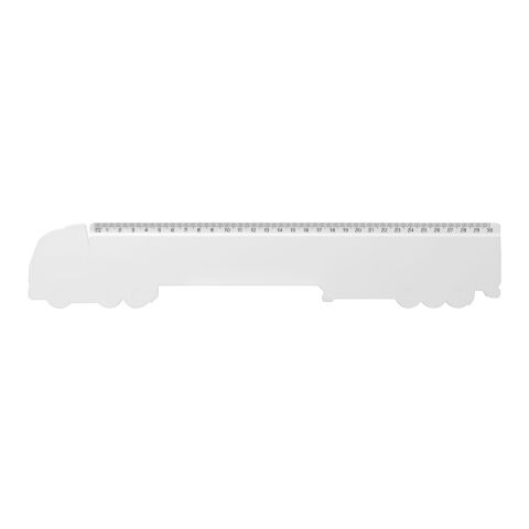Tait 30cm lorry-shaped recycled plastic ruler White | No Branding | not available | not available