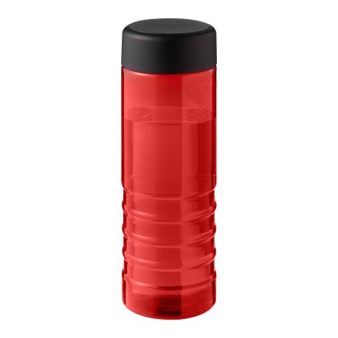H2O Active® Eco Treble 750 ml screw cap water bottle Red-Solid black | No Branding | not available | not available