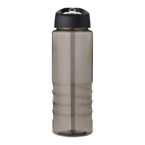 H2O Active® Eco Treble 750 ml spout lid sport bottle Charcoal-Solid black | No Branding | not available | not available