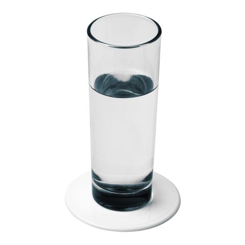 Renzo round plastic coaster White | not available | No Branding | not available | not available