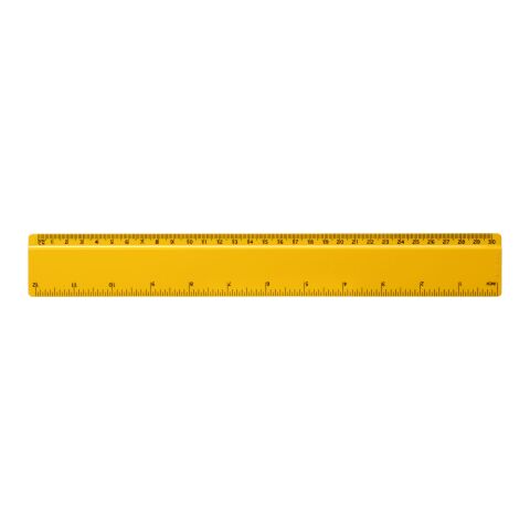 Renzo 30 cm plastic ruler Yellow | No Branding | not available | not available