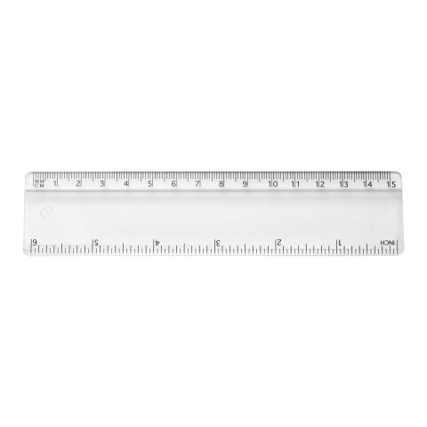 Renzo 15 cm plastic ruler White | No Branding | not available | not available