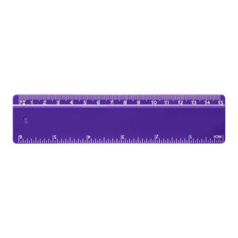 Renzo 15 cm plastic ruler Purple | not available | No Branding | not available | not available
