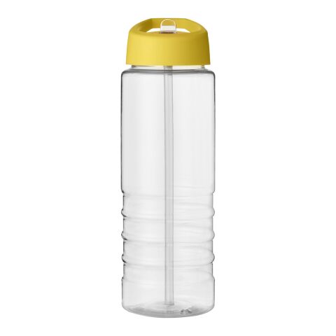 H2O Active® Treble 750 ml spout lid sport bottle White-Yellow | not available | No Branding | not available | not available