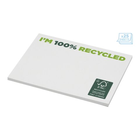 Sticky-Mate recycled sticky notes 100 x 75 mm White | 25 pages | No Branding | not available | not available