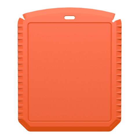 Thrym rectangular recycled plastic ice scraper Orange