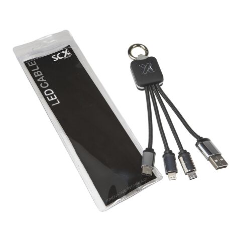 SCX.design C15 quatro light-up cable Blue-Solid black | No Branding | not available | not available