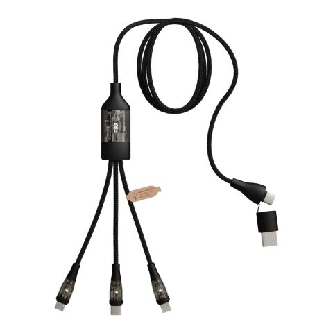 SCX.design C50 5-in-1 fast charging 100W/5A cable with digital display Standard | Solid black | No Branding | not available | not available