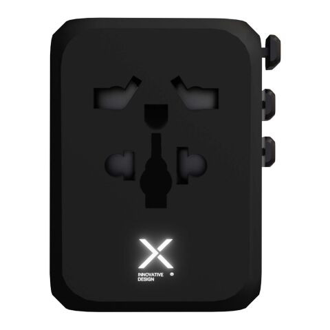 SCX.design T16 universal travel adapter Solid black