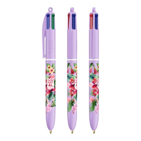 BIC® 4 Colours® Pastel + Lanyard Purple pastel | No Branding | not available | not available