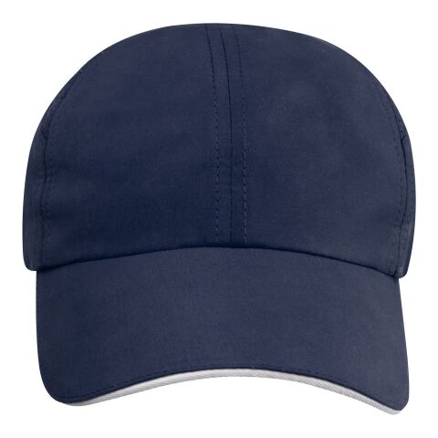 Morion 6 panel GRS recycled cool fit sandwich cap Standard | Heather navy | not available | No Branding | not available | not available | not available